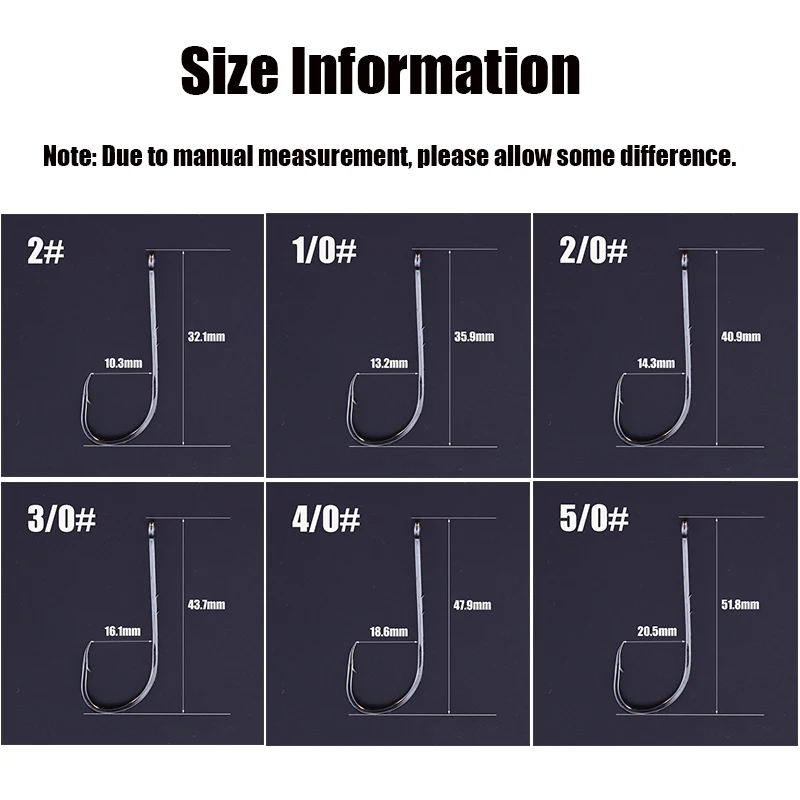 110pcs/box Long Shank Barbed Fishing Hooks High Carbon Steel Double Baits O-Ring Head Strong Sharp Fishhooks For OceanSeaFishing