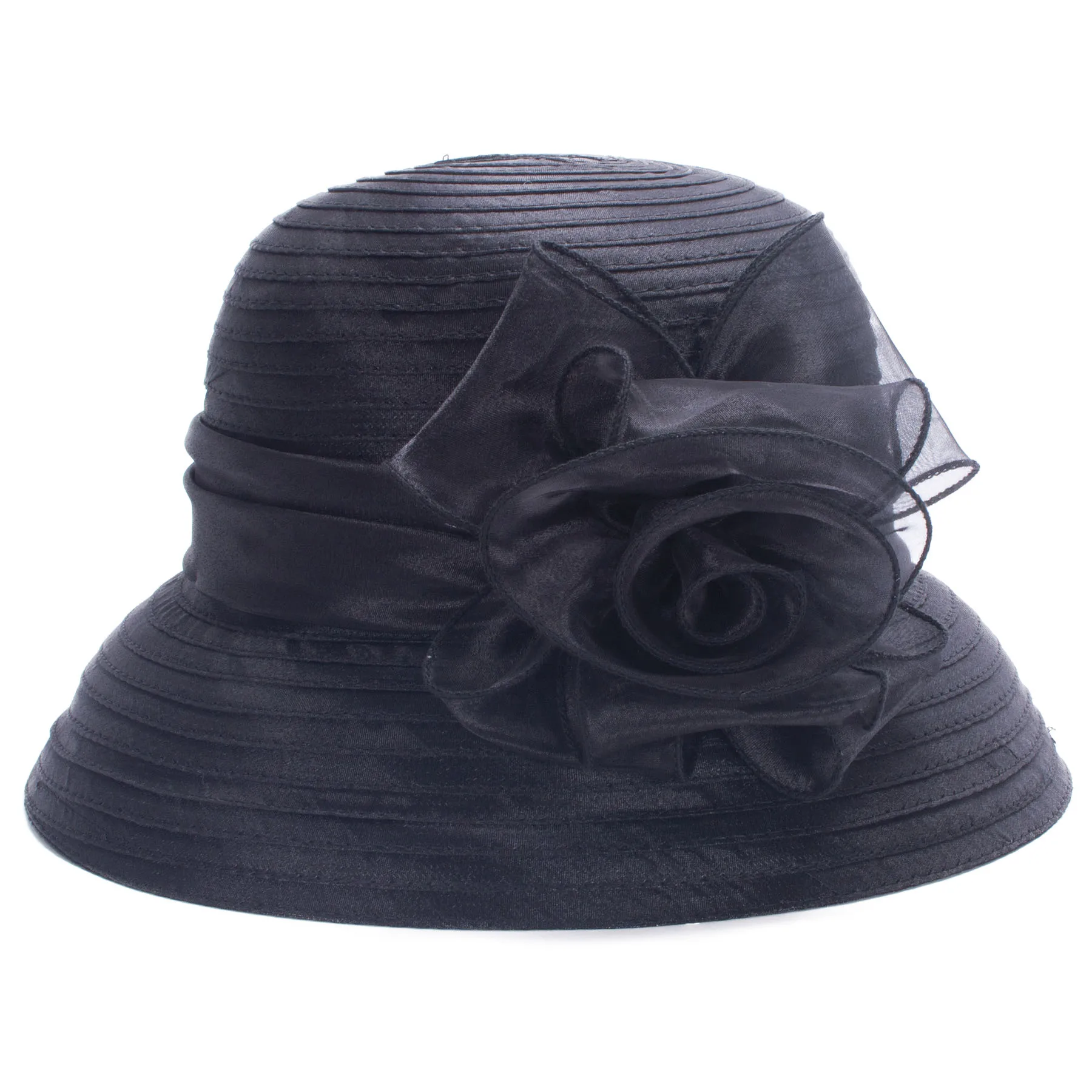 

Lawliet Womens Organza Bowler Hat For Summer Kentucky Derby Tea Party Church Elegant A267