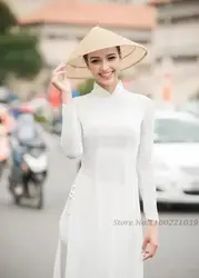 2024 woman aodai dress vietnam traditional clothing vietnam robe and pants set vietnam costumes improved ethnic cheongsam dress