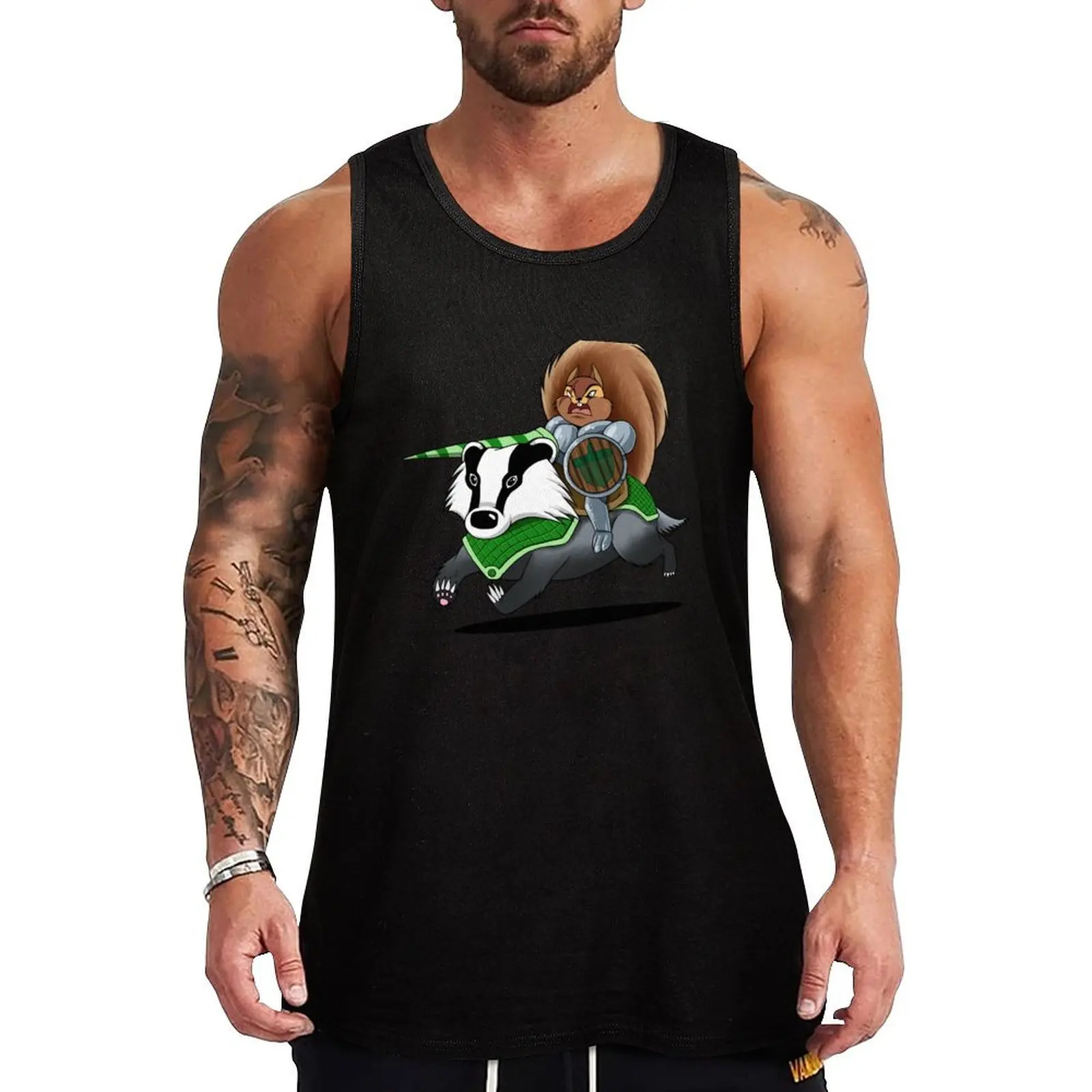 Squirrel Rider! Tank Top Urban Tank Top Streetwear Casual Sleeveless Shirt