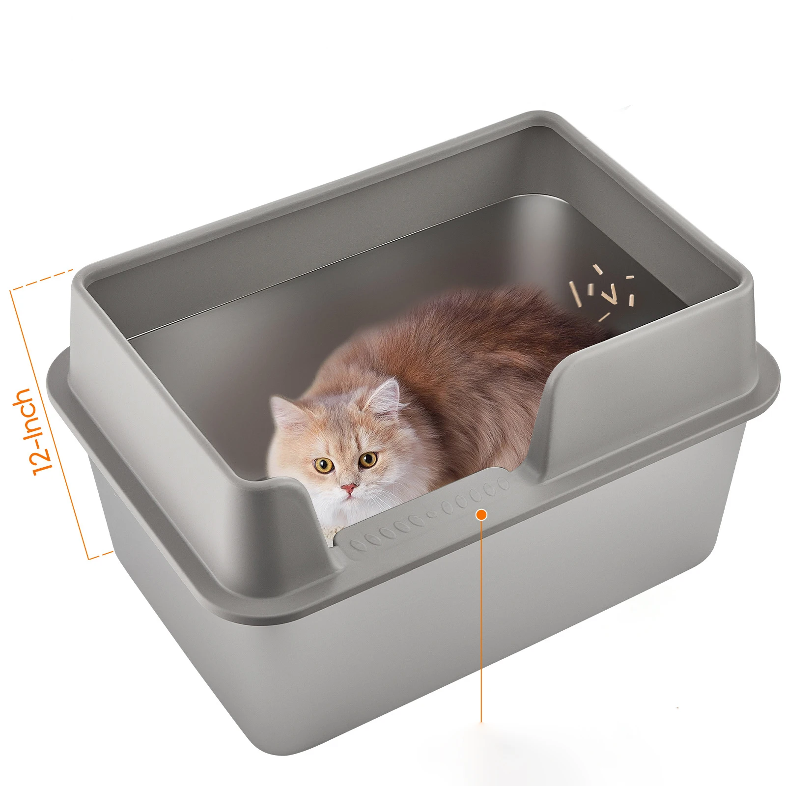 China Factory Eu Warehouse 2024 New Upgrade Ti Smart Self-Cleaning  Box App Controlled Plastic Automatic Cat Toilet