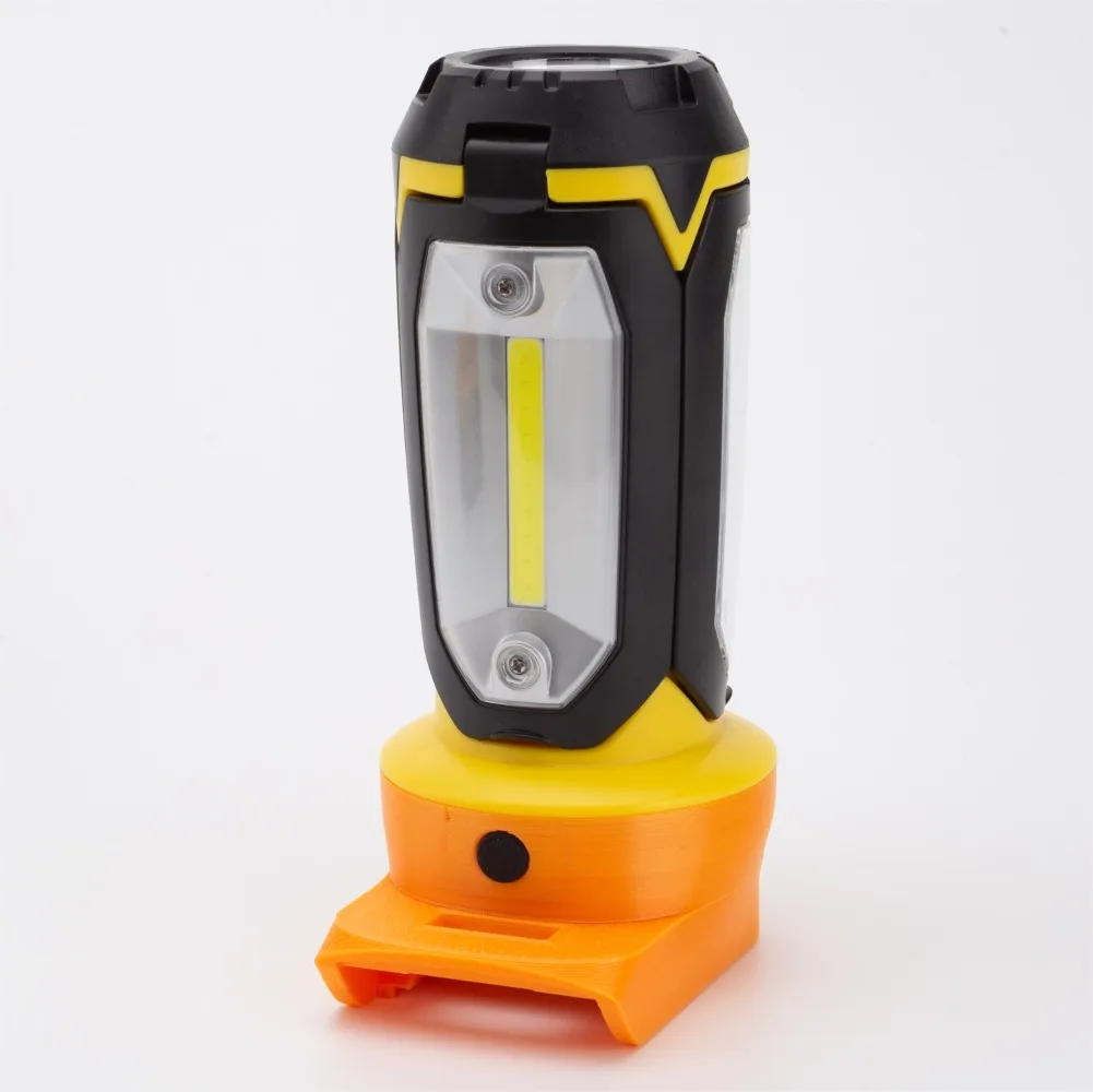 Luz de trabajo LED inalámbrica para Dewalt 18v 20v batería de litio linterna de Camping linterna plegable (sin batería)