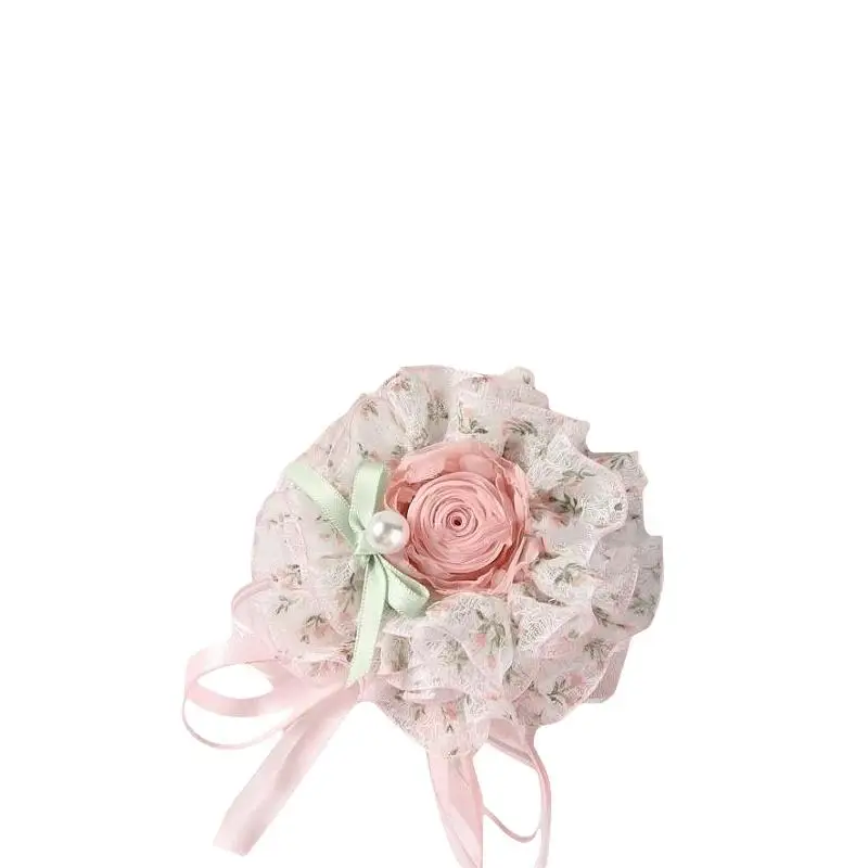 2,5 cm 10 Yards zierliche florale Netzspitzenborte für Kuchen, Blumensträuße, Geschenkverpackungen und handgemachte Haarschleifen – Detail 9
