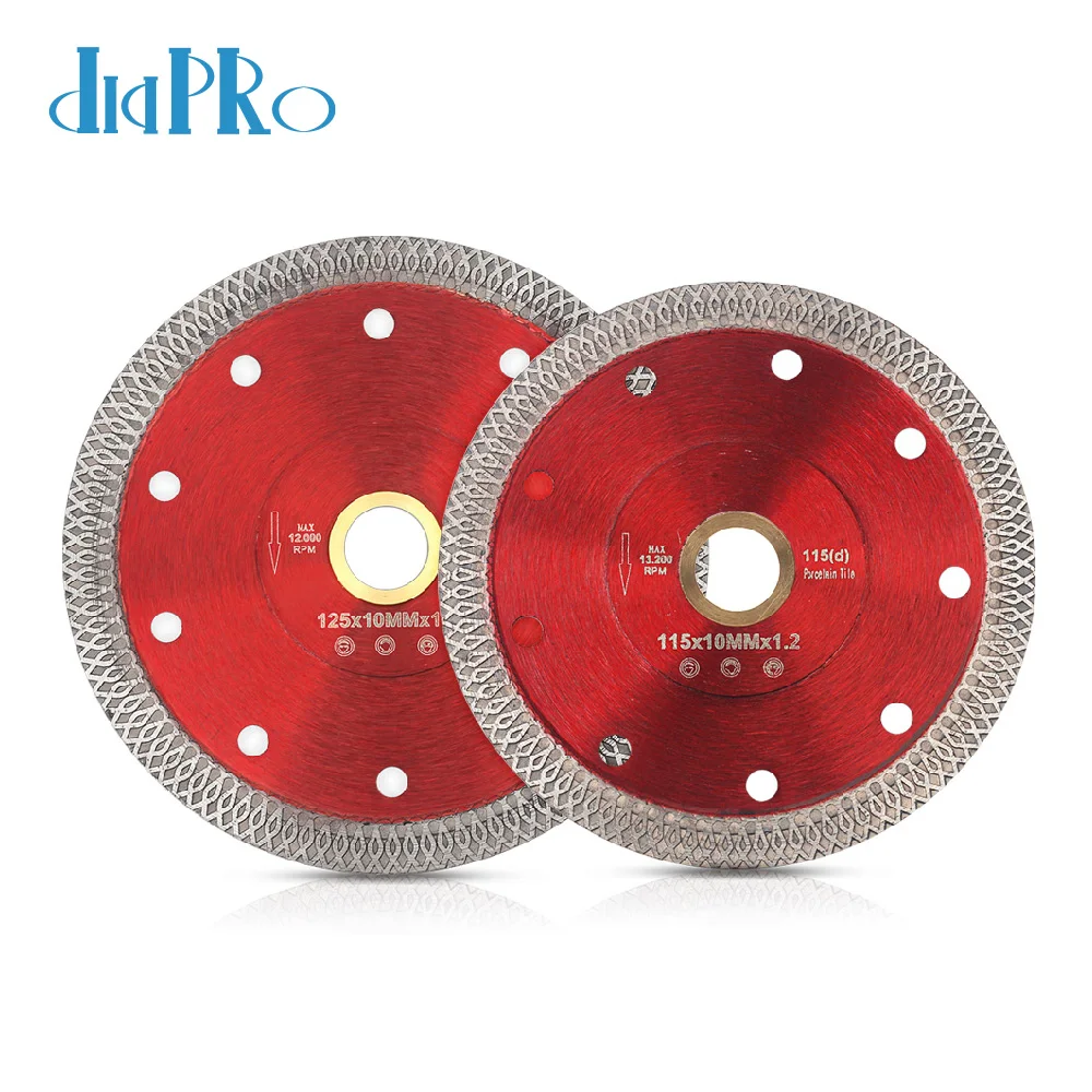 

D115-125mm Super Thin Diamond Porcelain Saw Blade Diamond Cutting Disc For Cutting Ceramic or Porcelain Tiles Granite Marble