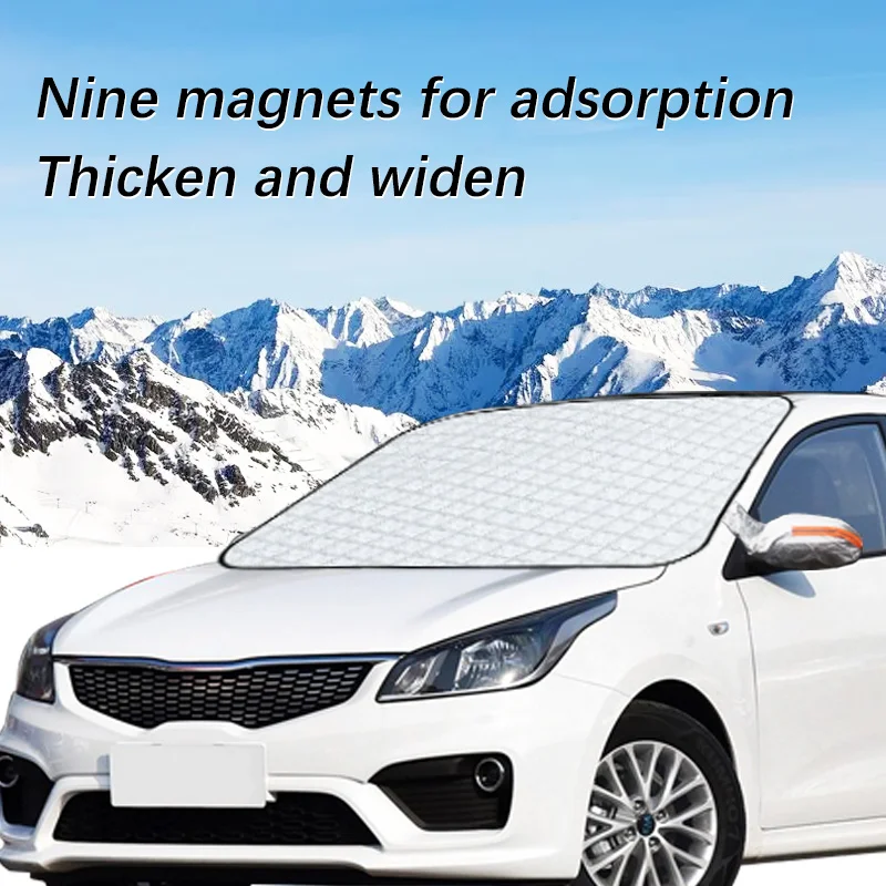 

Magnetic Car Windshield Snow Cover Winter Ice-Frost Guard Sun Shade Protector For Kia K2 2011-2019 Exterior Accessories