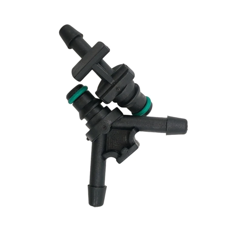 Black plastic 2-3 way fuel pipe quick connector mini small 2-way 3-way diesel return pipe connector 1 PCS a lot