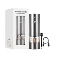 Portable Electric Spice Grinder, Electric Pepper Grinder, Home USB Charging Electric Hu Pepper grinder