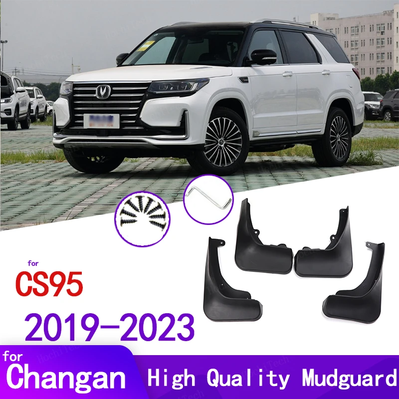 

4 шт., черные Брызговики для Changan CS95 2019-2023