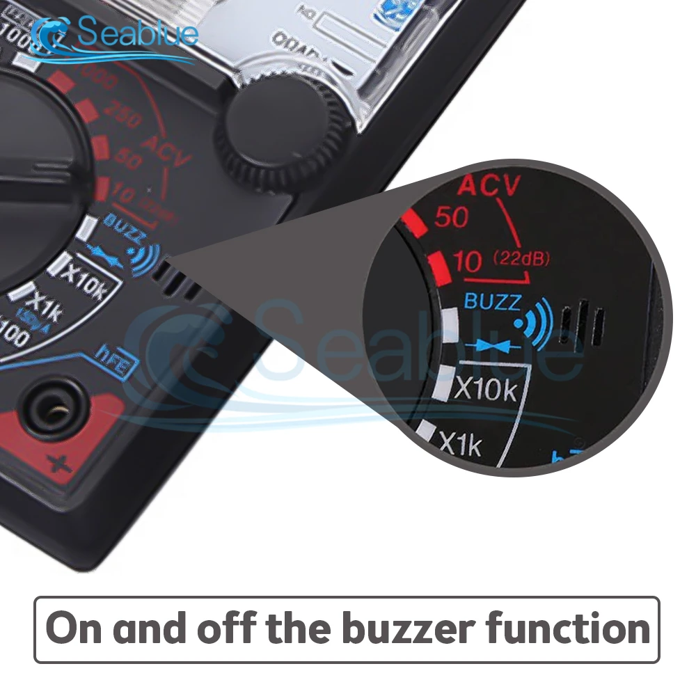 Imagem -04 - tipo de Agulha Universal Medidor Ponteiro Display Multímetros Elétricos Tensão Atual Resistência Tester Caneta ac dc Yx360tre-l-b
