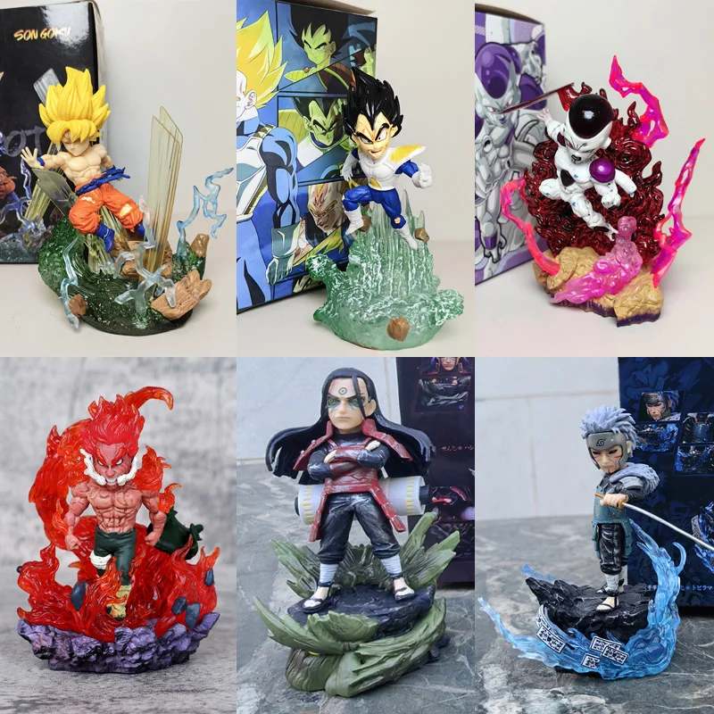 Juego de caja ciega de anime - Naruto G5 Hashirama, Tobirama, Guy, Demon Slayer G5 Nezuko, figuras Dragon Ball G5