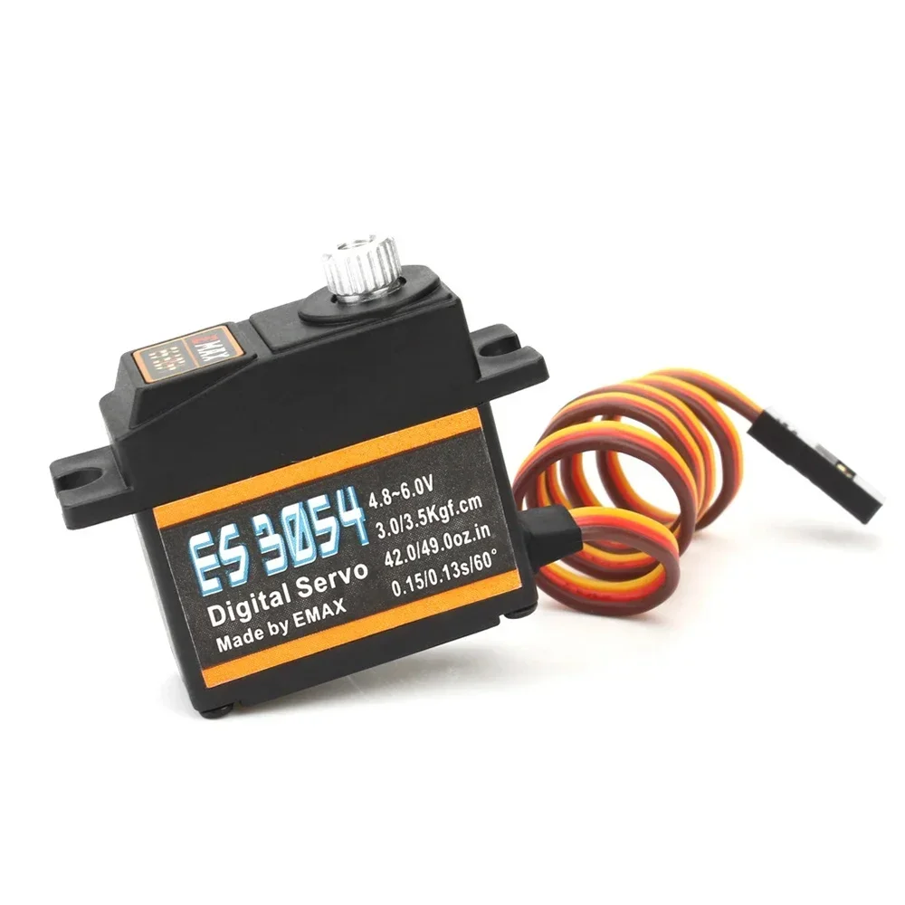 EMAX ES3054 4.8-6.0V 3.5kg 0.13sec 23T Metal Gear Digital Servo JR Plug for RC Car FPV Fixed Wing Airplane Helicopter Accessory