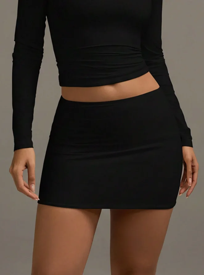 Women Fashion Sexy Bodycon Mini Skirt, Unique Multi‑Functional High‑Waist Slim‑Fit Short Skirt For Daily Party Streetwear