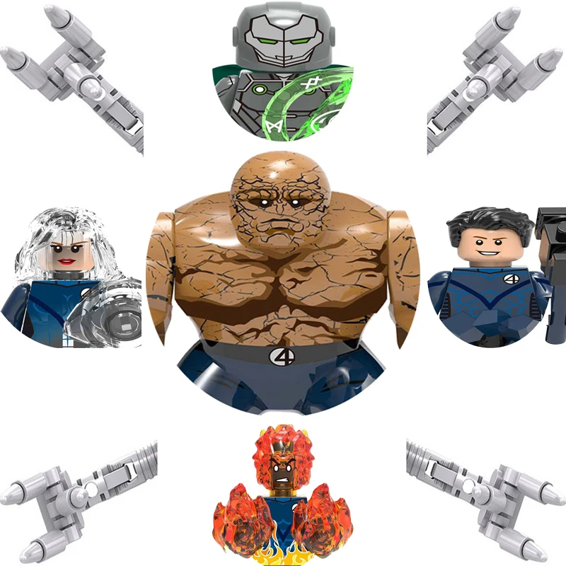 Great Value!!! MR.Fantastic The Fantastic Four Thing Classical Figure Building Blocks Toys Construction Gift For Children