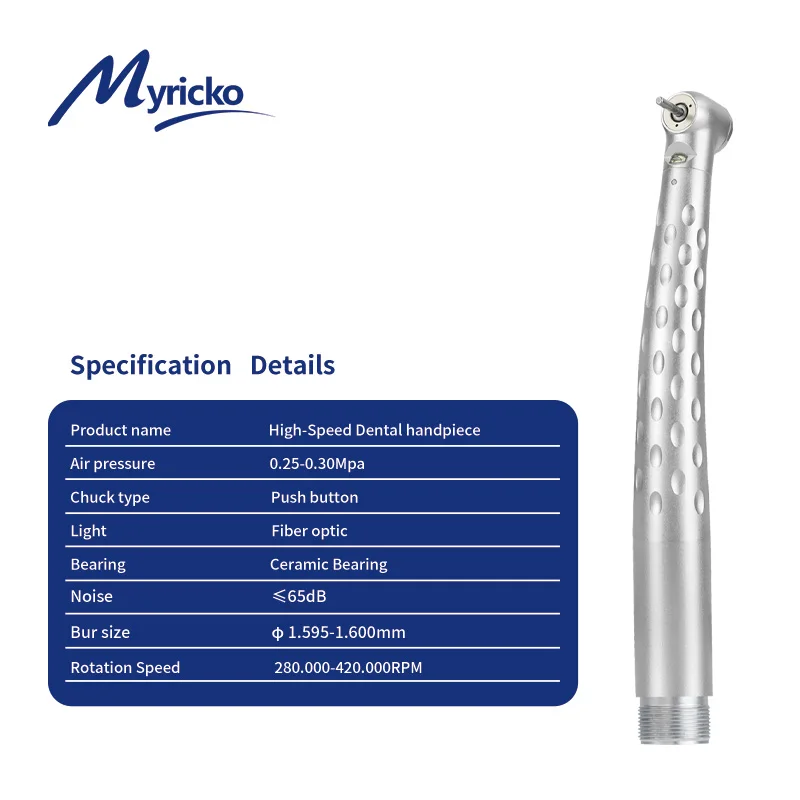 High speed dental handpiece turbine 350000rpm high rotation electric  turbine handpiece sterilizable dentist toos accessories
