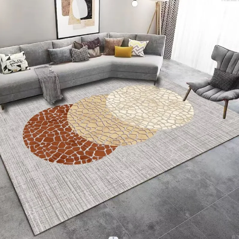 NONE Teppich Wohnzimmer Advanced Sense Großflächiges modernes Arbeitszimmer Schlafzimmer Teppich Zimmer rutschfestes und schmutzabweisendes Zuhause 7