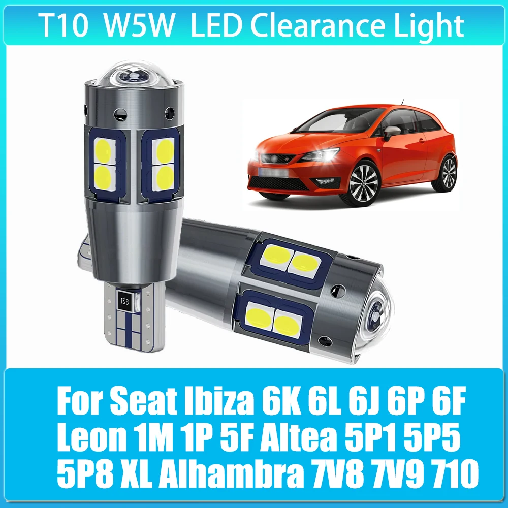 

2pcs LED Clearance Light Bulb for Seat Ibiza 6K 6L 6J 6P 6F Leon 1M 1P 5F Altea 5P1 5P5 5P8 XL Alhambra 7V8 7V9 710 711