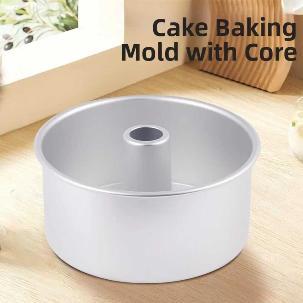 Loose Bottom Pan Chiffon Tube Pan Energy Efficient Baking Non-stick Coating Anodized Aluminum Alloy Banquet Desserts