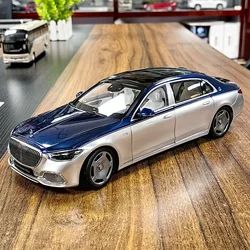 Almost real AR 1:18 for Mercedes-Benz Maybach S680 new S-Class 2021 alloy car model collection display gift pieces