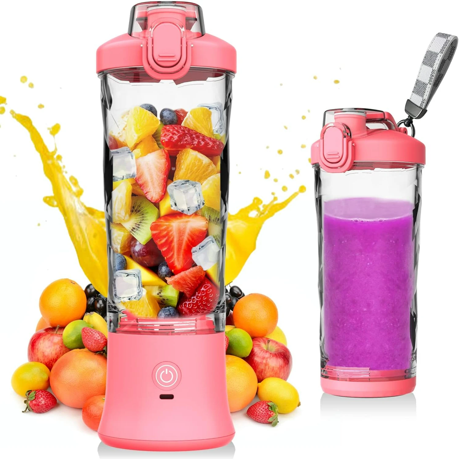 High-Quality Portable Personal Blender with 6 Sharp Blades - Perfect for Home, Kitchen, and Travel - Convenient and Versatile 20