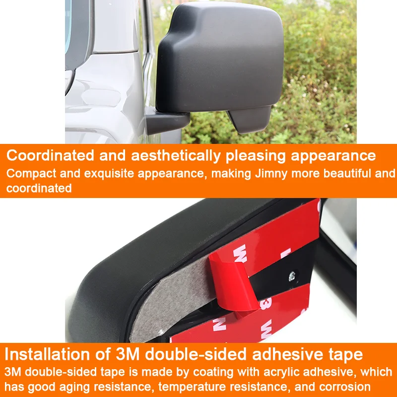 Wide Angle Convex Blind Spot Mirror for Suzuki Jimny JB64 JB74 2019-2025 Reverse Parking Auxiliary Rearview Mirror Accessories
