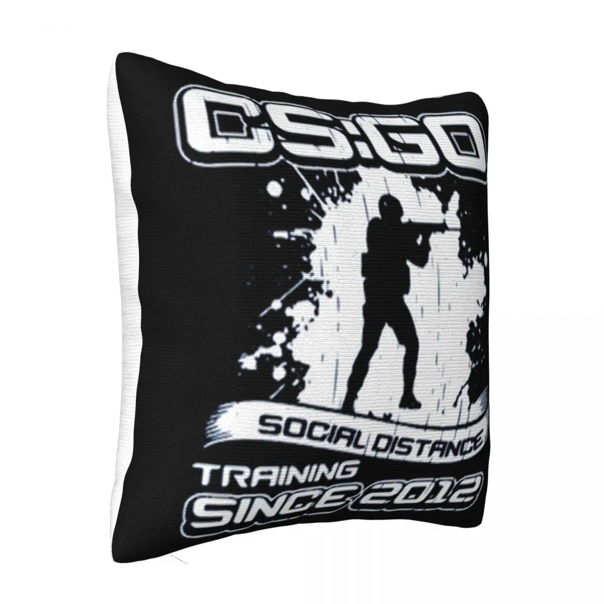 Cs Go Social Distance Training Since 2012 Funny Solid Color Sale Customized Designing Man Dj Pillow Case