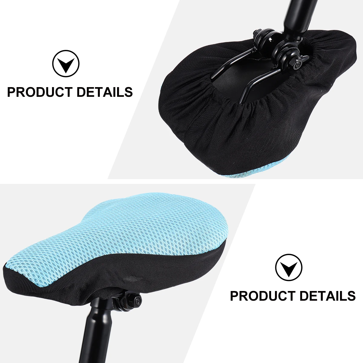 Bike Saddle Cover Honeycomb Breathable Cushion Blue Kids Seat Protective Lightweight Elastic Anti Scratch Riding Gift Bike
