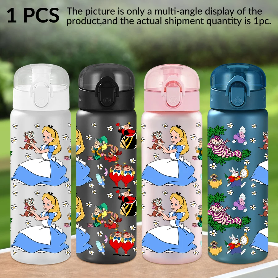 

1 шт., пластиковая бутылка для воды Disney Alice Mad Hatter, 26 унций, спортивная чашка для воды на открытом воздухе, подарок на день рождения/зад в школу