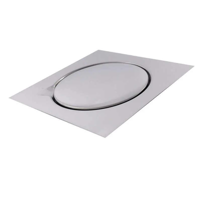15x15CM Silver Shower Stainless Steel Hotel Easy Clean Bathroom Waste Cover Floor Drain Deodorant Square Floor Drain