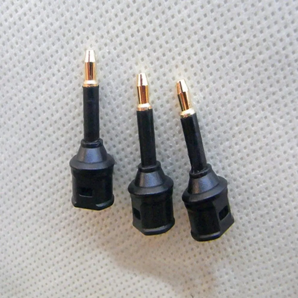 Newest Practical Chic 3Pcs Fiber Optic Black Jack Plug Gold Plated Audio Adapter Toslink To 3.5mm Optical