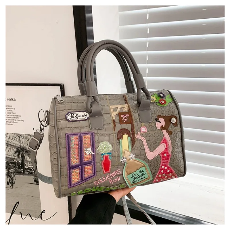 

PU Design Shoulder Bags Large Capacity Trendy Texture Zipper 2026 New Hot Sale Women's Bags Versatile Fashion Crossbody Bag