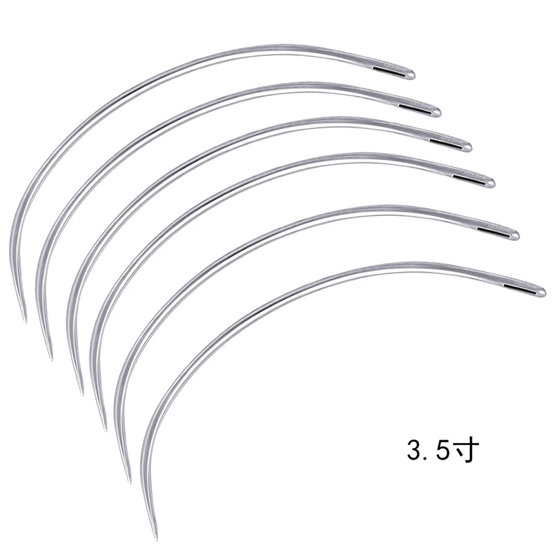 20Pcs/Lot Stainless Steel Bent Curved Needle For DIY Leather Hand Sewing