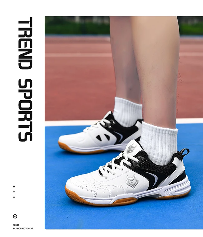 Herren-Badminton-, Tischtennis- und Volleyballschuhe, atmungsaktives Mesh-Material, Gummisohle, rutschfest, hinterlässt keine Spuren, Indoor-Sneaker für den Hallenbereich. – Detail 5
