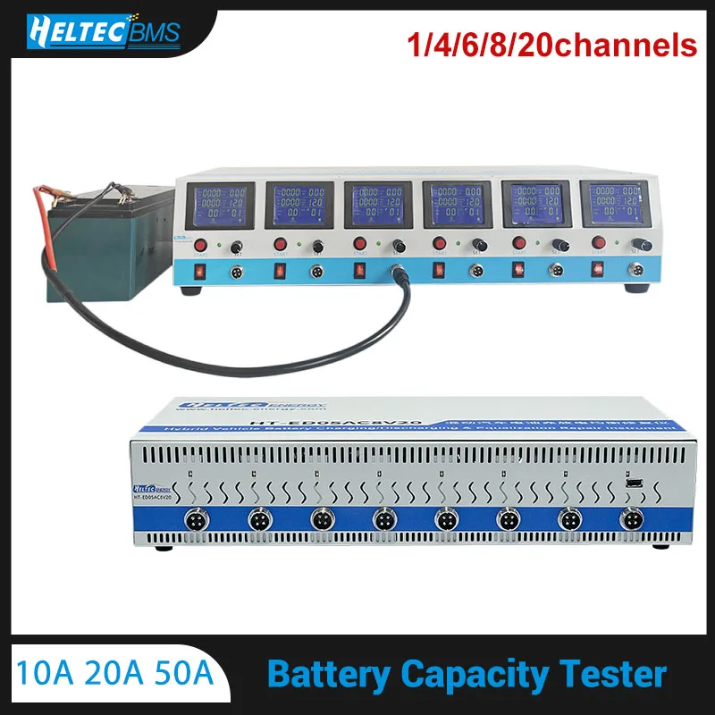 Heltec Battery Capacity Tester 1/6/8/20 Channels Charge and Discharge ...