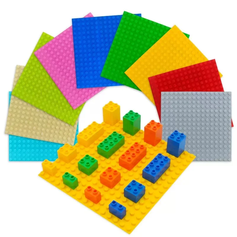 

16x16 Dots Big Size Building Blocks Large Particle Baseplate DIY Bricks Base Plate Construction Toys for Children Bricks Gifts