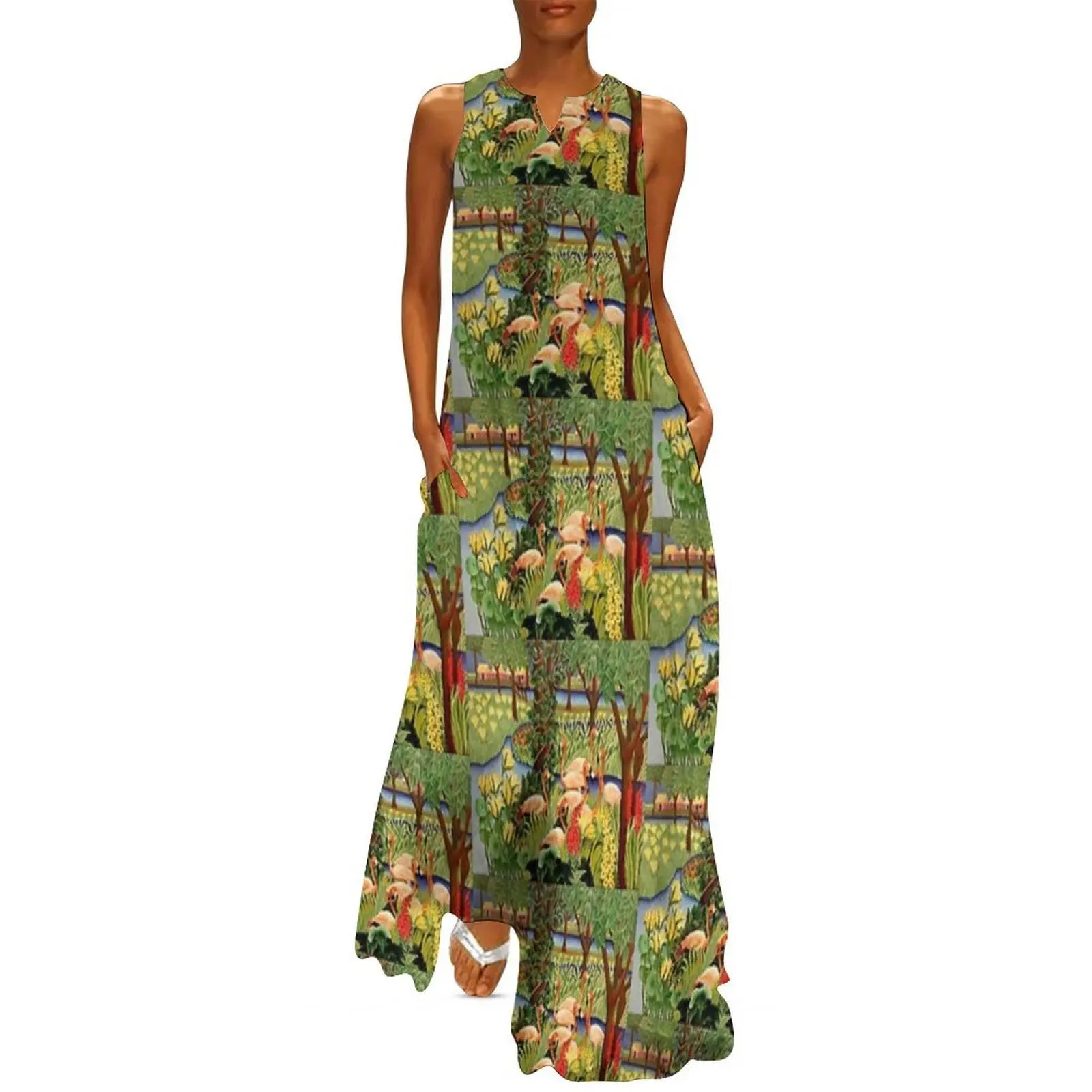 

Henri Rousseau, 1844-1910 France, Henri Rousseau Jungle Paintings Long Dress summer dresses women 2025 woman dress