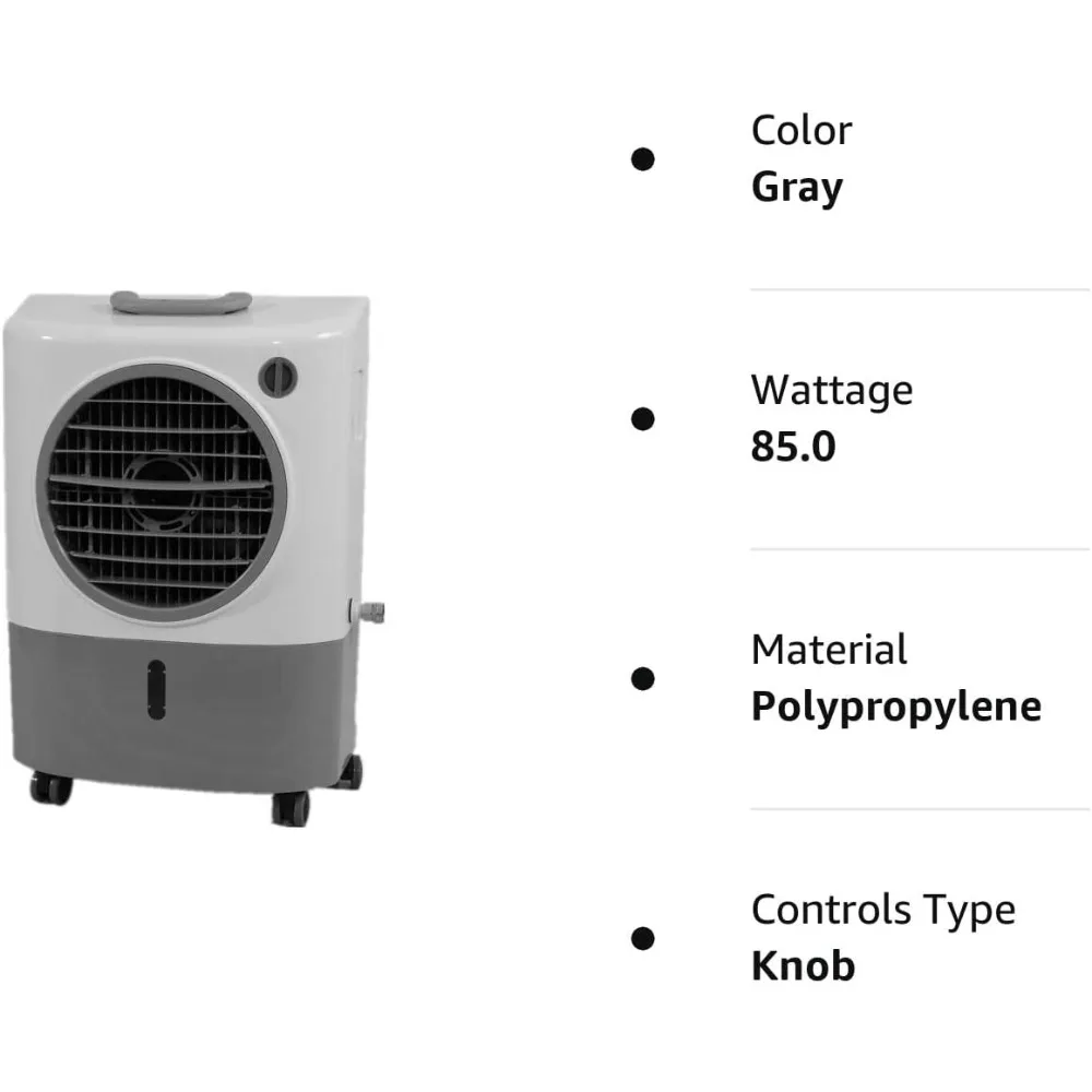 Portable Swamp Coolers - 1300 CFM MC18M Evaporative Air Cooler with 2-Speed Fan, 53.4 dB - 500 sq. ft.