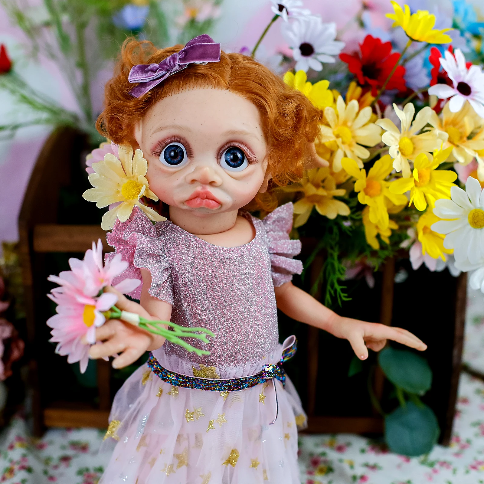 16 Polegada 40cm boneca reborn bebê tinky fada elfo boneca muito bonito silicone macio bebê de alta qualidade pintura detalhada arte boneca colecionável