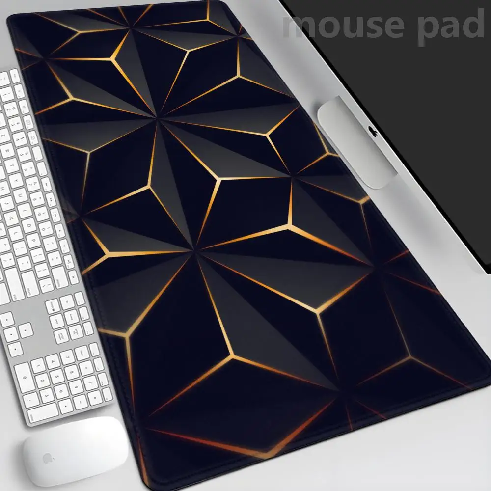 

XXL 3D Cool Geometry Mouse Pad Large Computer Rug Office Table Mat 90x40cm Rubber Anti-slip Gaming Keyboard Mousepads Desk Pads