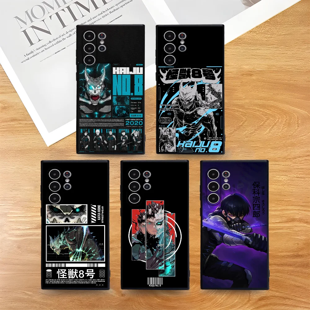 

Anime Kaiju No 8 Phone Case For Samsung Galaxy S25 S24 S22 S23 Ultra S21 S20 Plus 5G Frosted Non-Slip Full Cover Soft Case