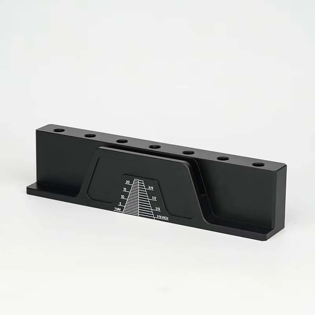 Aluminum Alloy Router Bit Display Stand Woodworking Tool Organizer Storage Box 17.3x4cm Workshop Tool Management