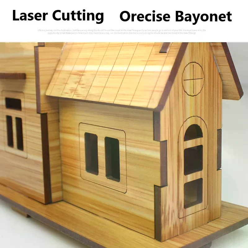 

3D деревянный пазл-конструктор: Архитектурные модели домов и вилл для детей (мальчиков и девочек), развивающая игрушка