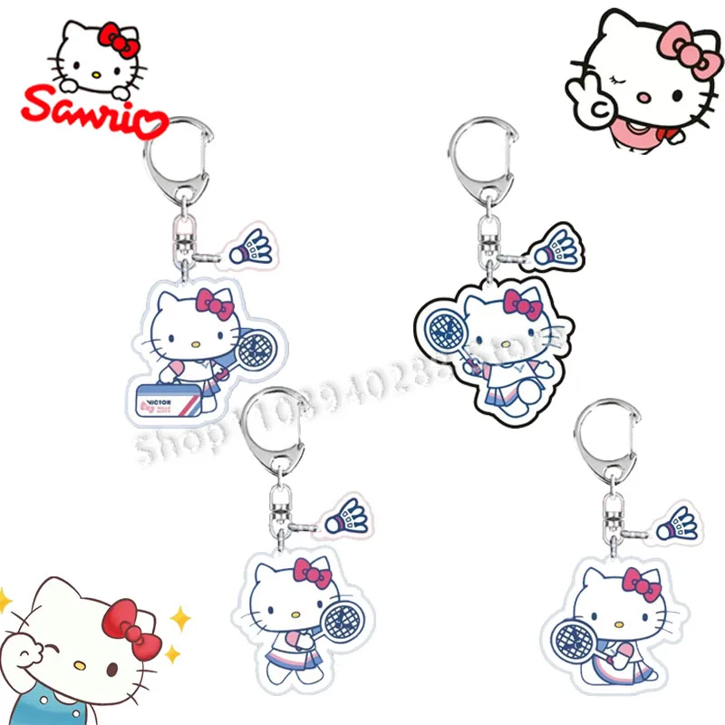 

Sanrio Hello Kitty Keychain Acrylic Cute Cartoon Student Bag Accessories Gift Pendant Backpack Jewelry for Friends Gifts