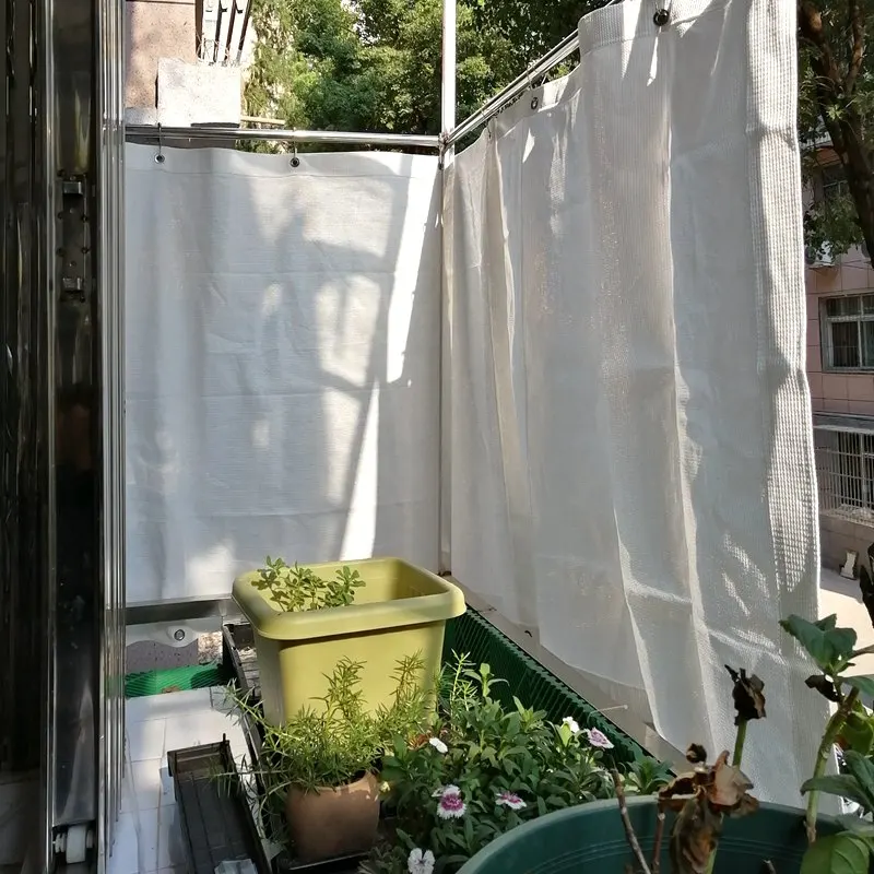 Thicken Anti-UV HDPE Sun Shade Net Home Terrace Balcony Privacy Screen Safety Net Summer Cooling Garden Sun Shelter Sails