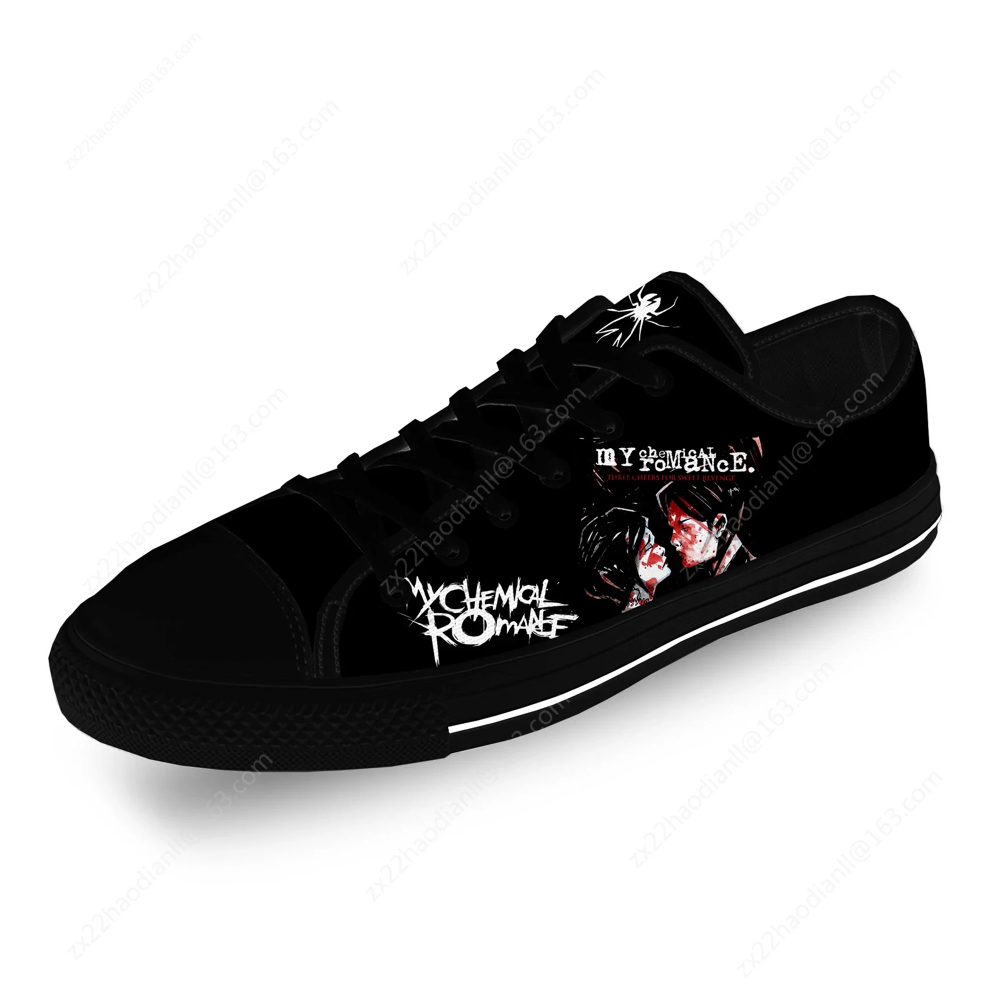 My Chemical Romance Low Top Sneaker Men Women Teenager Canvas High Quality Sneaker Casual Custom Made Shoes Custom Shoes