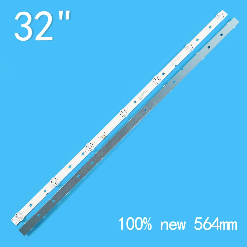 New 2PCS/lot 564mm 7LEDs 3V  For 32