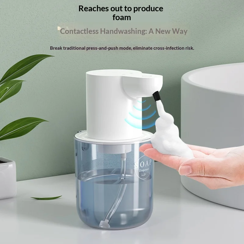 

Бесконтактный инфракрасный сенсорный дозатор мыла для пены для мытья рук и мыла для посуды, автоматическое определение кухни, ванной комнаты - дозатор жидкости