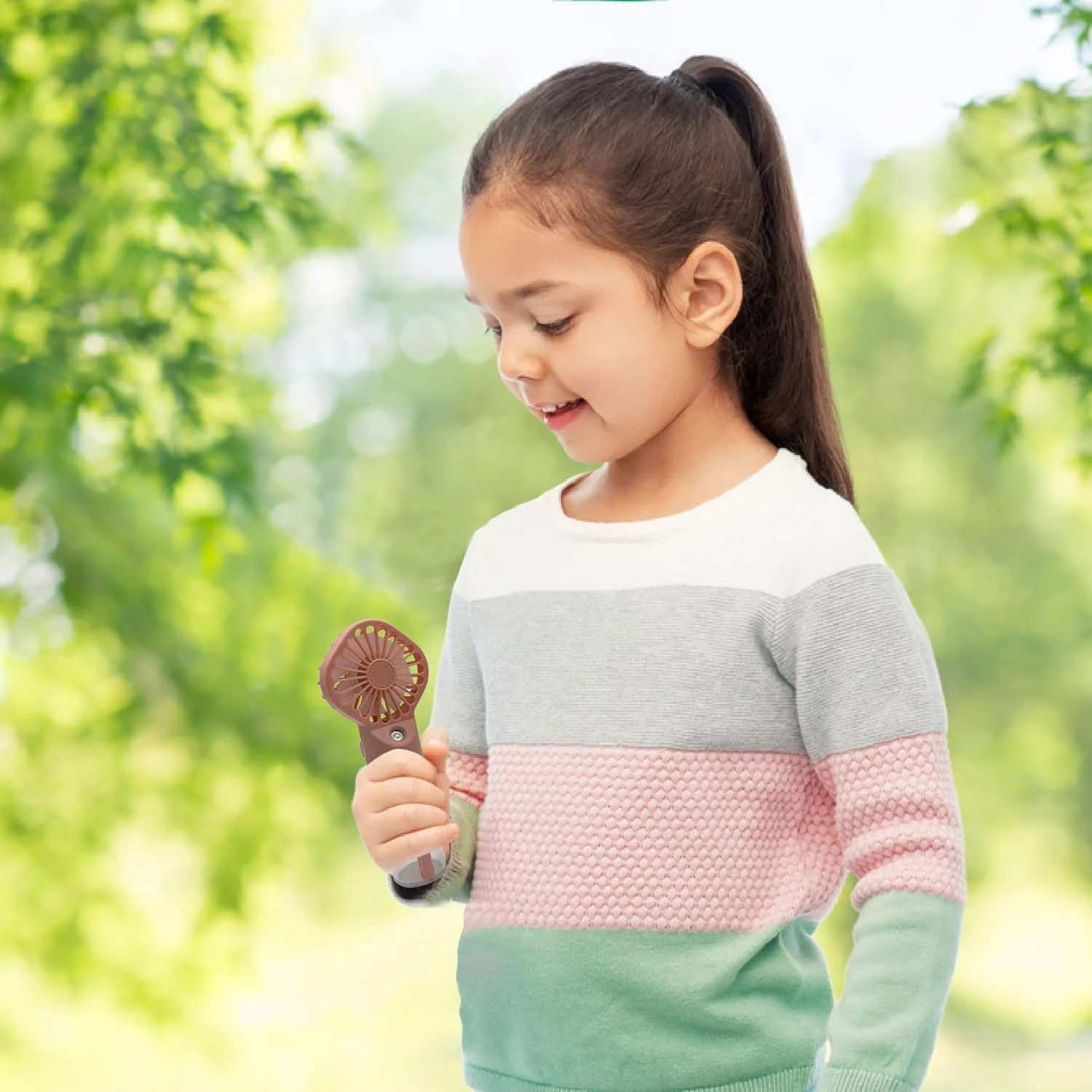 مروحة محمولة باليد، مروحة رذاذ محمولة - مروحة رذاذ تعمل ببطارية قابلة لإعادة الشحن - مروحة رذاذ الماء - رذاذ في الهواء الطلق