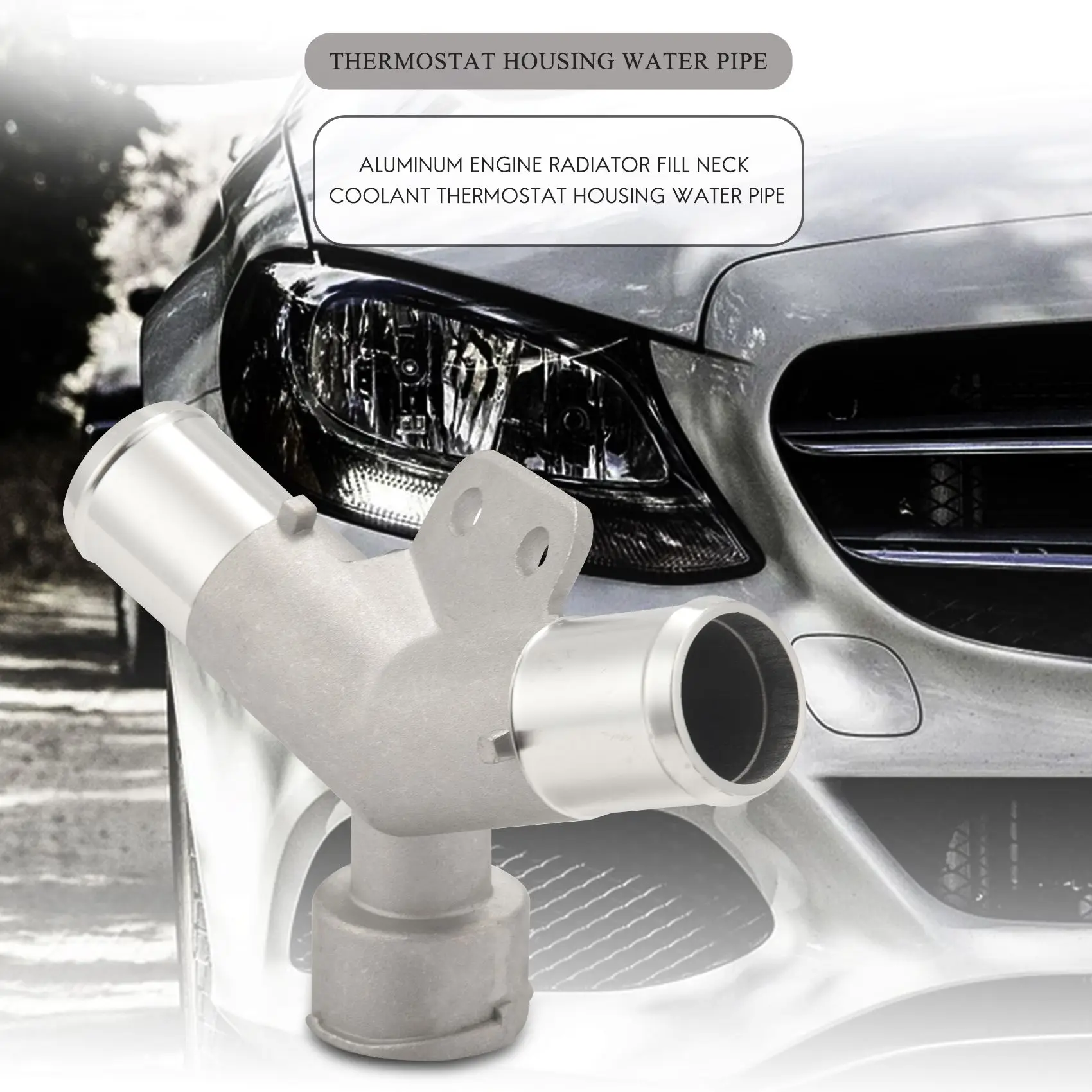 الألومنيوم مشعاع المحرك حشو الرقبة المبرد ترموستات الإسكان انبوب ماء لتويوتا يارس بيلتا فيوس فيتز 1650221080 16502-21