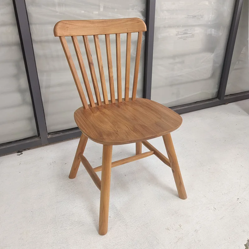 Outdoor Solid Wood Table and Chair Villa Courtyard Outdoor Teak Table and Chair Garden Outdoor Dining Table and Chair