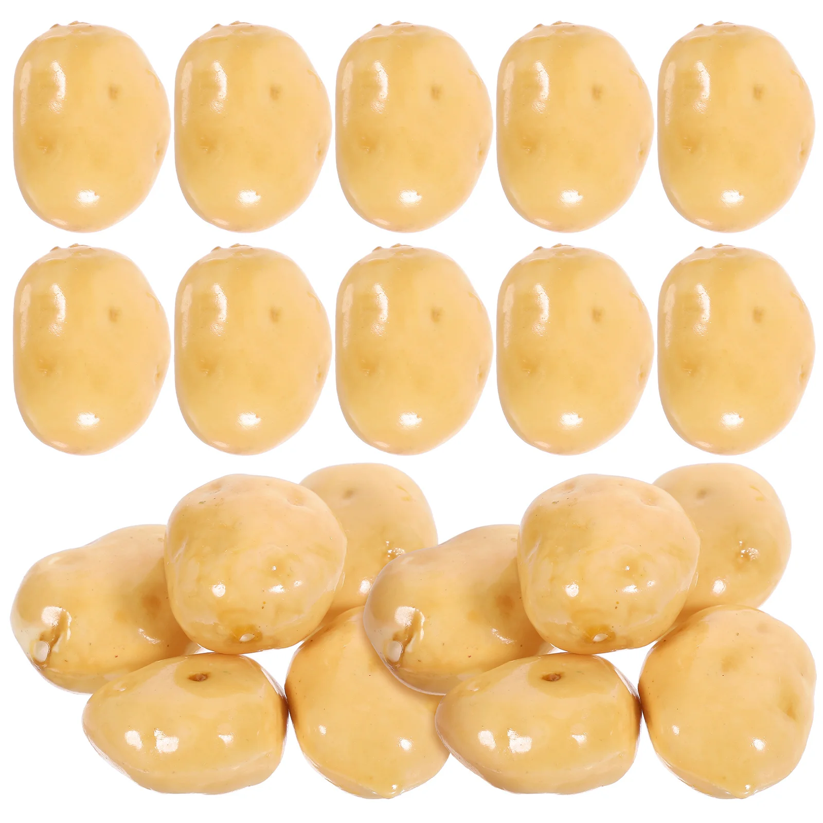 

20 Pcs Artificial Fruit Photo Props and Ornaments Simulated Potato Model Food Portable Vegetable Red Foam Ricer